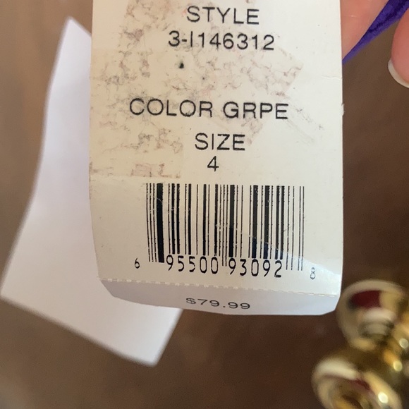 Vintage purple office jacket with shoulder pads petite - Picture 8 of 14